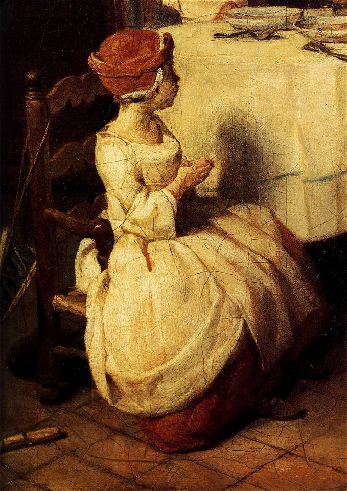 Jean Siméon Chardin - The Prayer before Meal (detail) - WGA04769