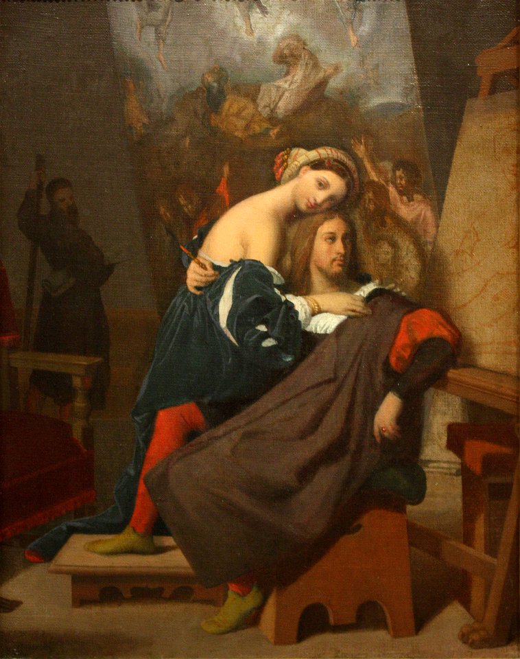 Jean-Auguste-Dominique Ingres - Raphael and the Baker's Daughter (1840)