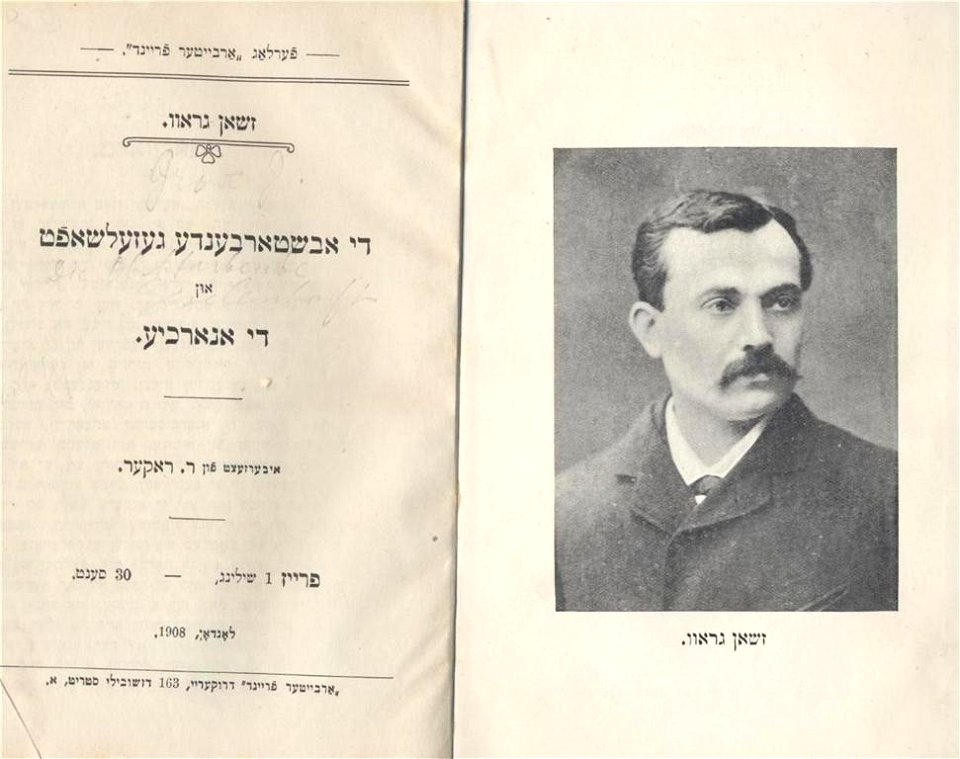 Jean Grave - DI ABSHTARBENDE GEZELSHAFT UN DI ANARKHYE, 1908