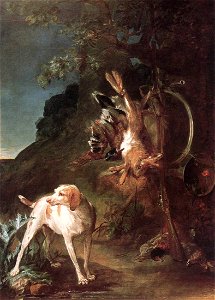 Jean Siméon Chardin - Game Still-Life with Hunting Dog - WGA04743