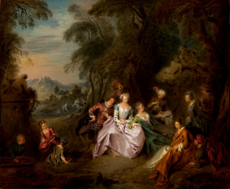 Jean-Baptiste Joseph Pater - Repose in a Park - 13-1967 - Saint Louis Art Museum