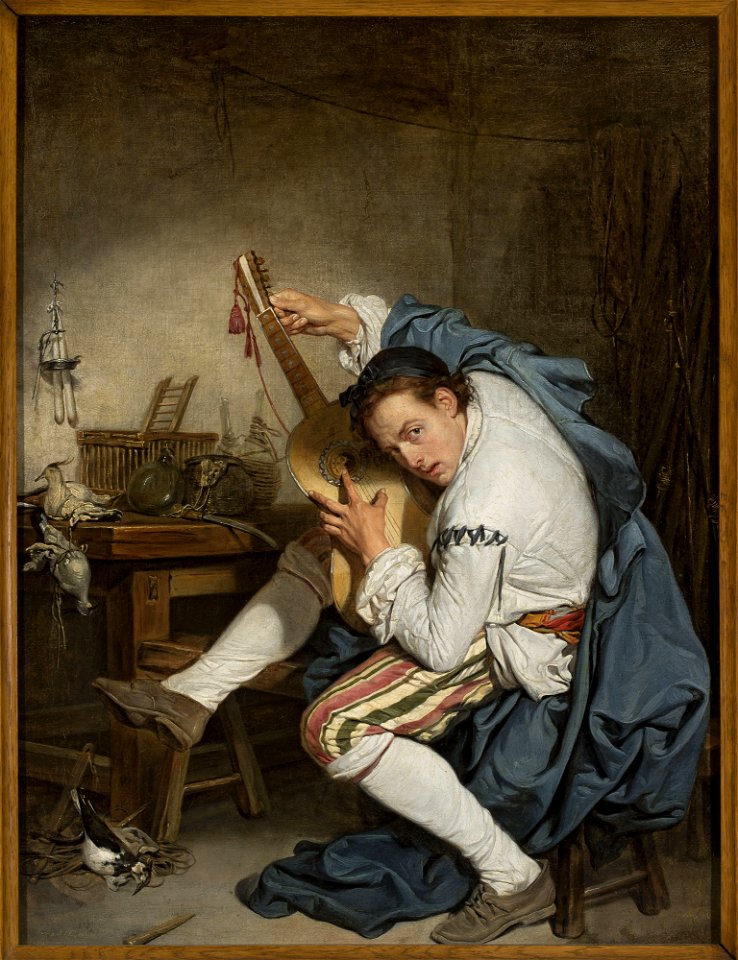 Jean-Baptiste Greuze - Guitar player - M.Ob.914 - National Museum in Warsaw