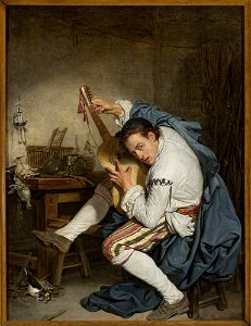 Jean-Baptiste Greuze - Guitar player - M.Ob.914 - National Museum in Warsaw