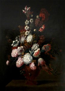 Jean-Baptiste Monnoyer (1636-1699) - An Earthernware Vase of Flowers - 353075 - National Trust