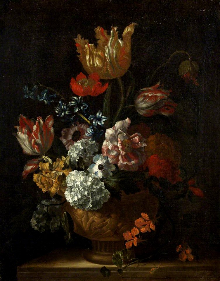 Jean-Baptiste Monnoyer (1636-1699) (school of) - Flower Piece - K2989 - Bristol City Museum and Art Gallery