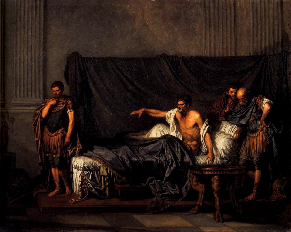 Jean-Baptiste Greuze - Septimius Severus and Caracalla - WGA10673
