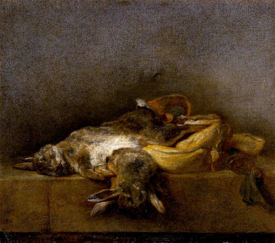 Jean Siméon Chardin - Still-Life with Two Rabbits - WGA04772