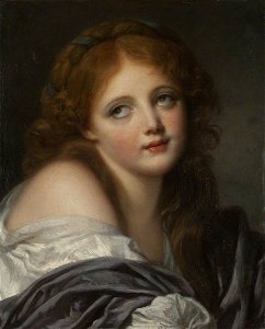 Jean-Baptiste Greuze (1725-1805) - The Head of a Girl (from 'La prière du matin') - 446783 - National Trust