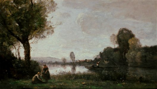 Jean-Baptiste Camille Corot - La Seine a Chatou - Google Art Project