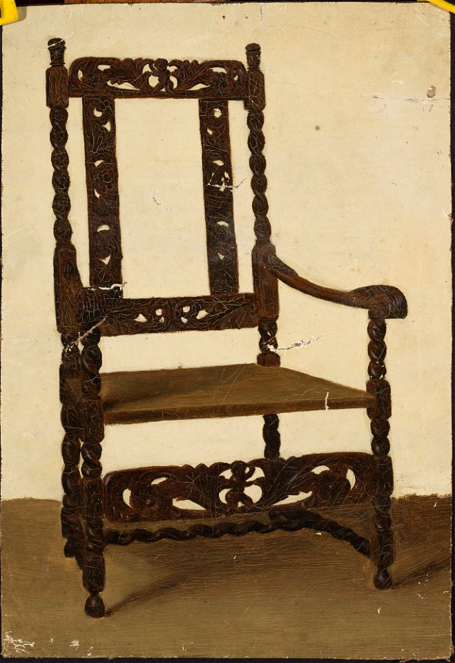 Jean Lulves - Study of a Renaissance armchair - M.Ob.871 MNW - National Museum in Warsaw