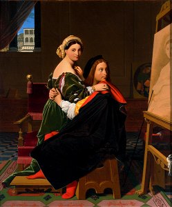 Jean-Auguste-Dominique Ingres - Raphael and the Fornarina - 1943.252 - Fogg Museum