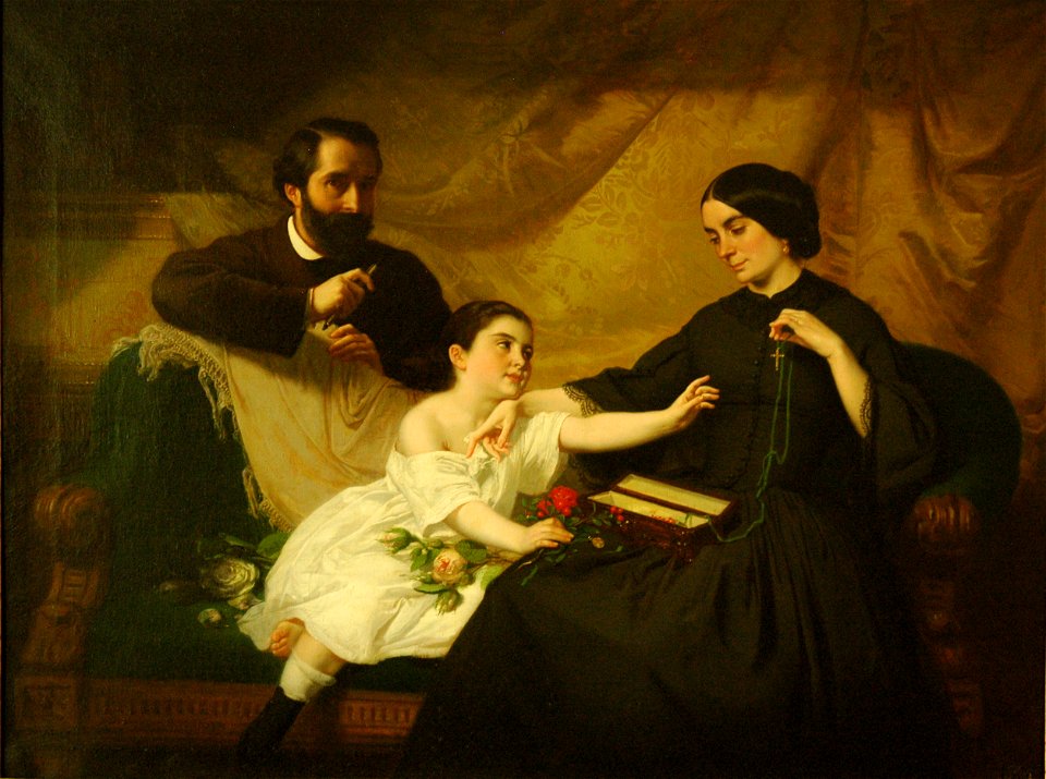 Jean Jalabert - Autoportrait de l'artiste en famille