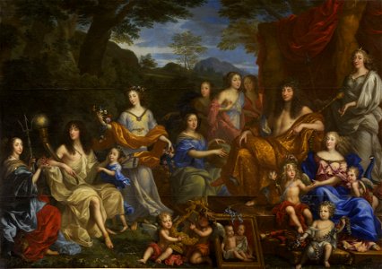 Jean Nocret - Louis XIV et la famille royale - Google Art Project. Free illustration for personal and commercial use.