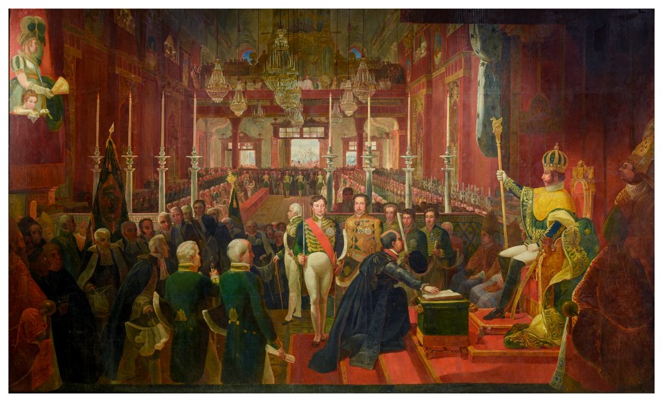 Jean-Baptiste Debret - Coroação de D. Pedro I, 1828