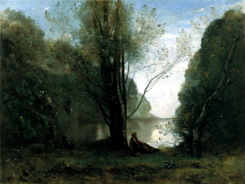 Jean-Baptiste Camille Corot - La Soledad. Se souvenir de Virgin, Limousin