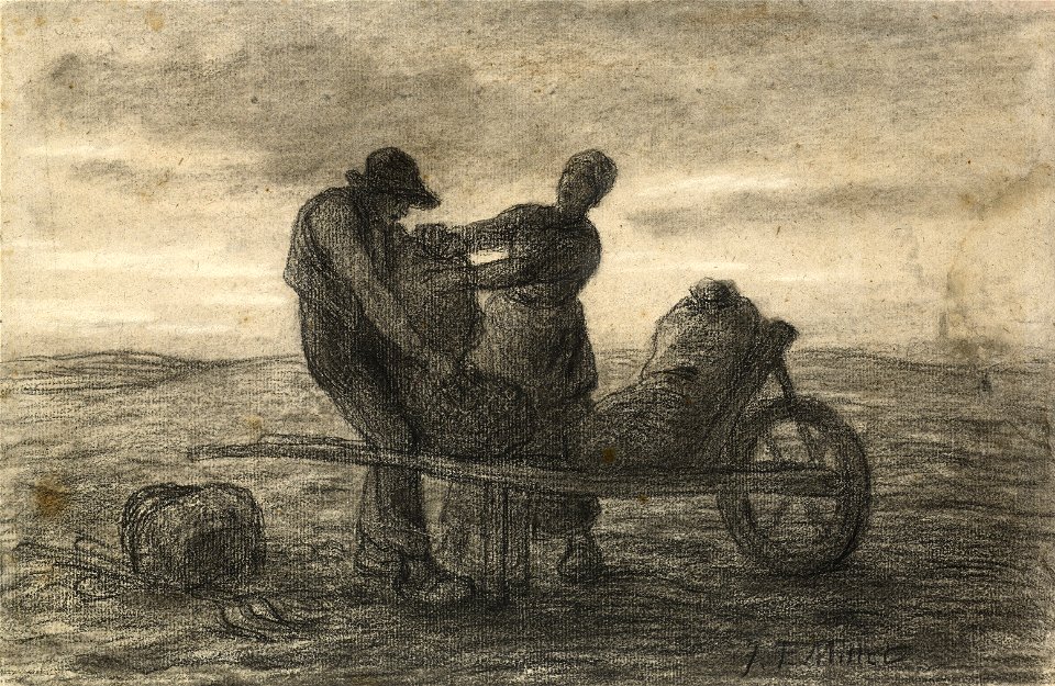 Jean François Millet - The Potato Harvest (La Récolte des Pommes de Terre) - Google Art Project