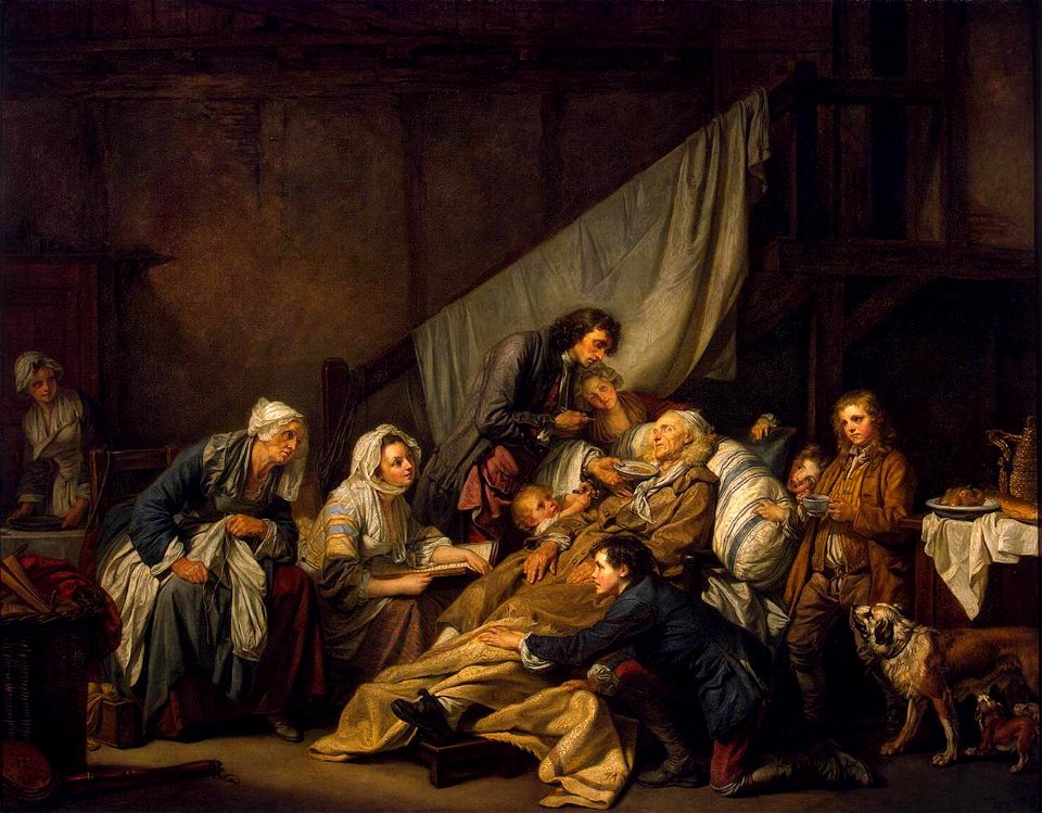 Jean-Baptiste Greuze - Filial Piety - WGA10664