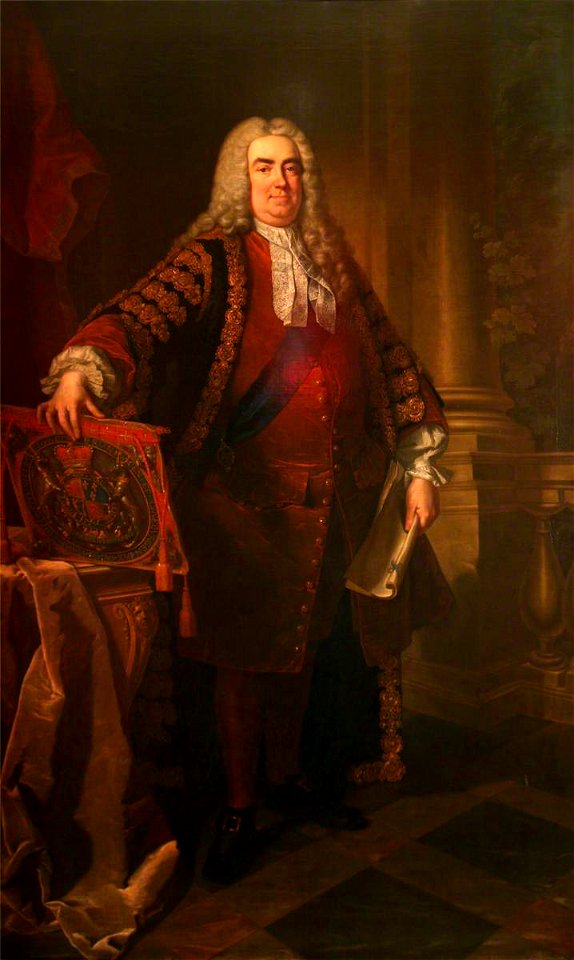 Jean-Baptiste van Loo (1684-1745) (studio of) - Sir Robert Walpole (1676–1745), 1st Earl of Orford, KG, MP (detail) - 499960 - National Trust