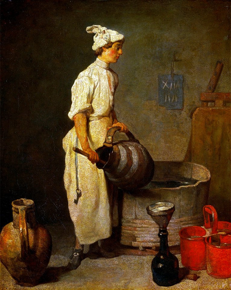 Jean-Baptiste Siméon Chardin - Le garçon de cave (pivate coll.)