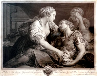 Jean Georges Wille 1778 La mort de Marc-Antoine de Pompeo BATONI (1763)