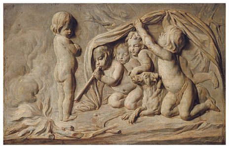 Jean Siméon Chardin - L'hiver, à l'imitation de bas-relief d'après Edmé Bouchardon