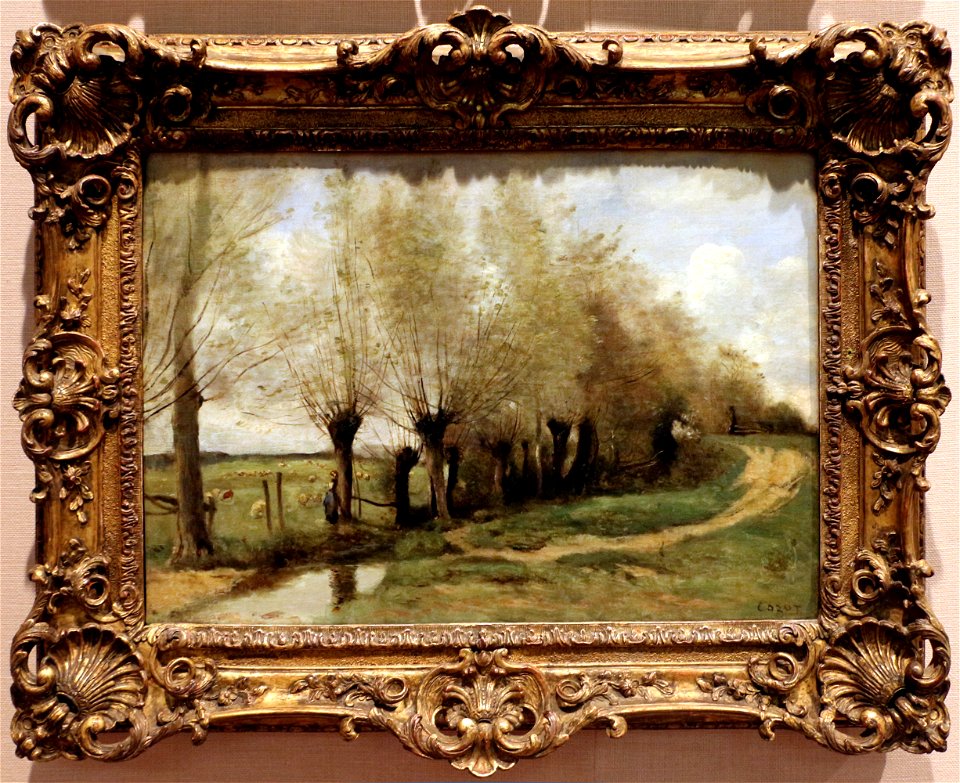 Jean-baptiste corot, il sentiero dei salici, 1870 ca