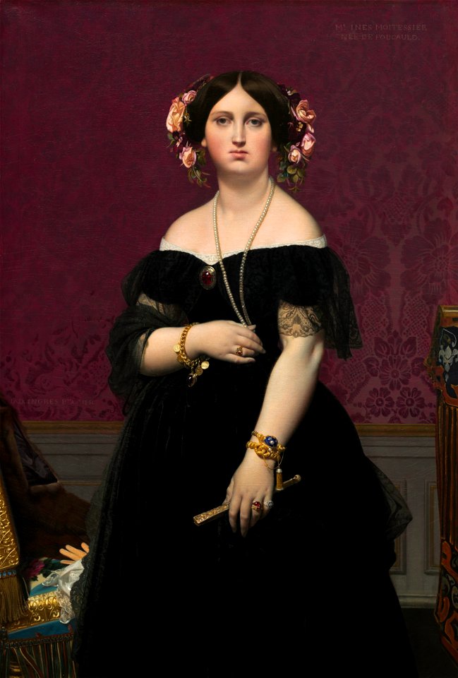 Jean-Auguste-Dominique Ingres - Madame Moitessier - Google Art Project