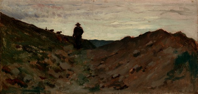 Jean-Baptiste-Camille Corot - Landscape with Figure - 1938.24 - Yale University Art Gallery