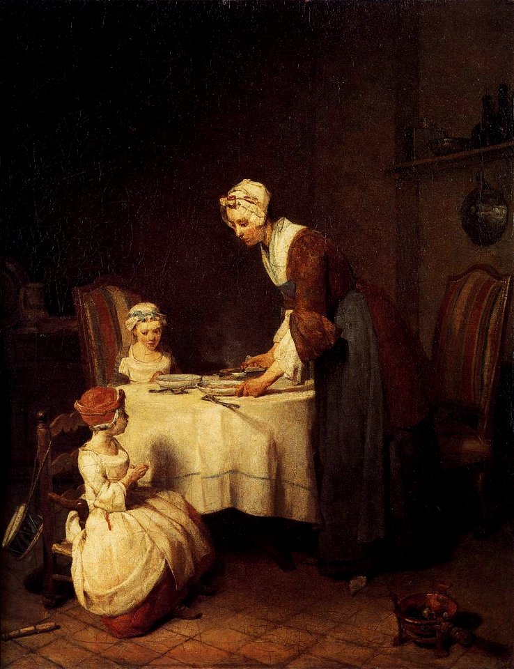 Jean Siméon Chardin - The Prayer before Meal - WGA04768