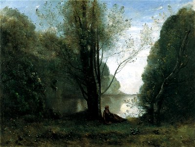 Jean-Baptiste-Camille Corot - The Solitude. Recollection of Vigen, Limousin - Google Art Project