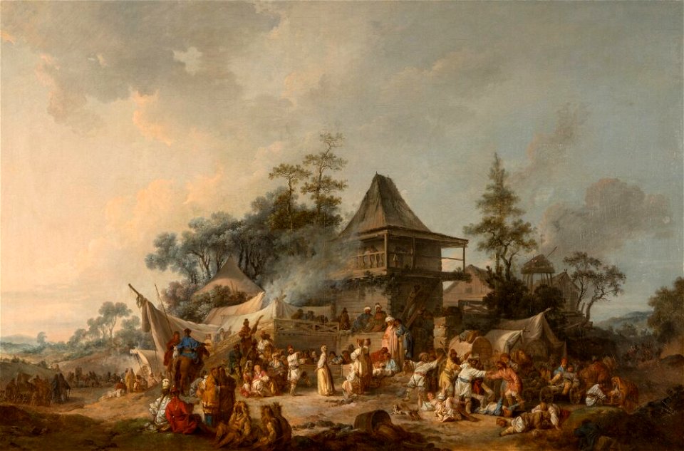 Jean-Baptiste Le Prince - The Cabak, a Tavern outside of Moscow - NM 6727 - Nationalmuseum