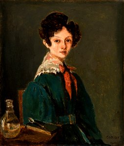 Jean-Baptiste-Camille Corot - Mme Lemaistre, née Blanche Sennegon, Niece of Corot (Mme Lemaistre, née Blanche Sennegon, nièce de Corot) - BF895 - Barnes Foundation