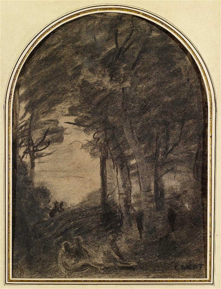 Jean-Baptiste-Camille Corot - Study of Saint Sebastian - Walters 371582 (2)