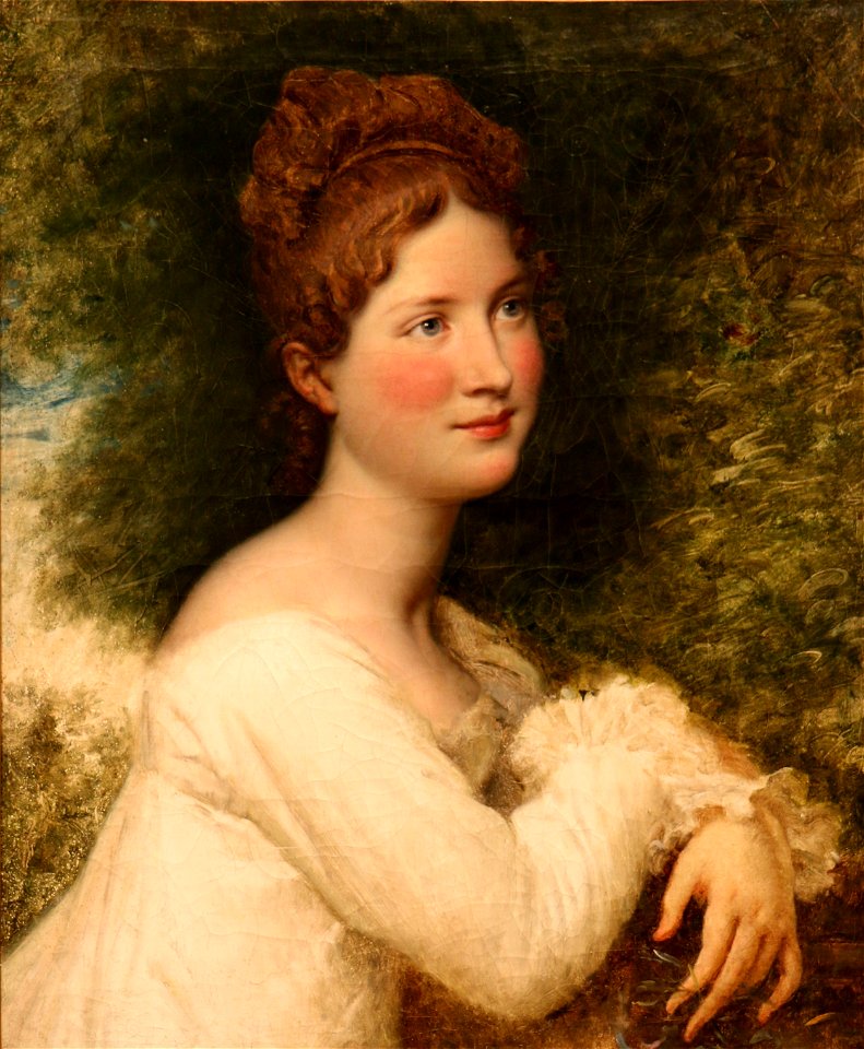 Jean-Baptiste Paulin Guérin - Portrait de Madame Guérin jeune fille ...