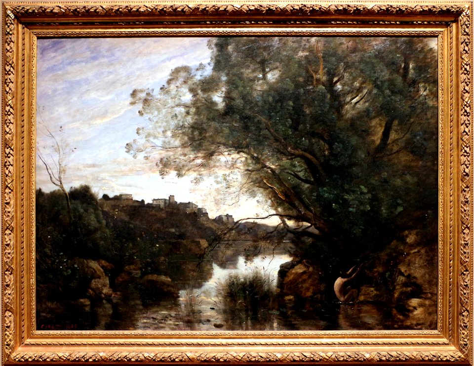 Jean-baptiste-camille corot, souvenir dei dintorni del lago di nemi, 1865