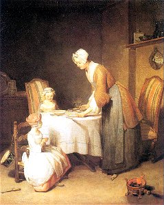 Jean-Baptiste Simeon Chardin Saying Grace