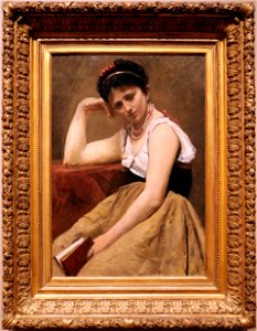Jean-baptiste-camille corot, lettura interrotta, 1870 ca