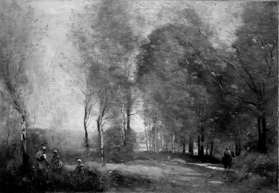 Jean-Baptiste-Camille Corot - Peasants in a Clearing near Arras - 19.172 - Museum of Fine Arts