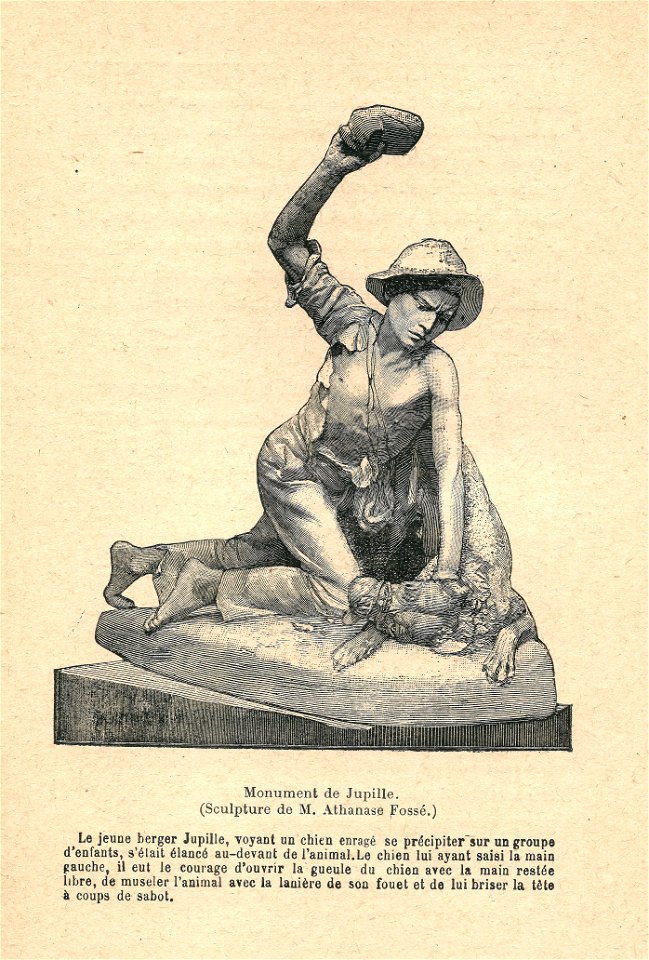 Jean-Baptiste Jupille-dessin de son monument