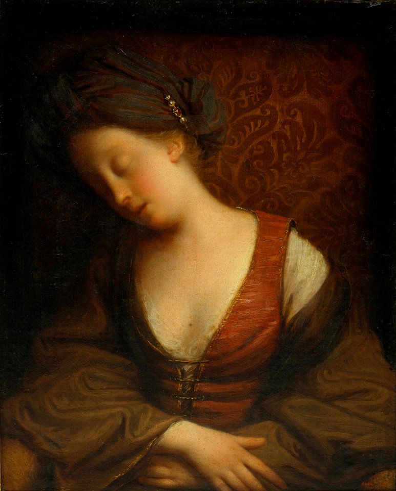 Jean-Baptiste Santerre - Young Woman Sleeping - Google Art Project