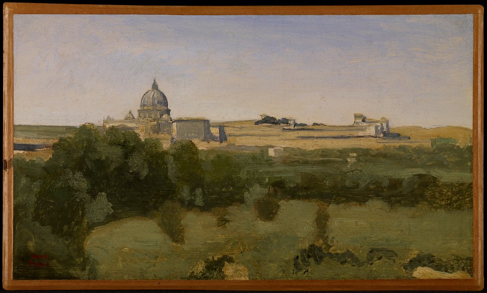 Jean-Baptiste-Camille Corot - View of Rome from Monte Pincio - 2014.113 - Minneapolis Institute of Arts