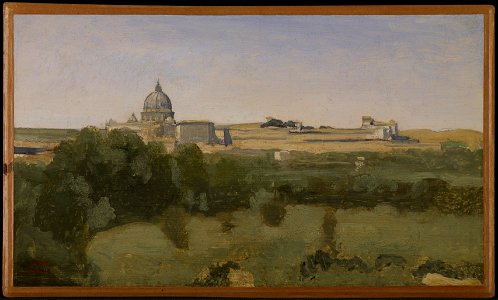 Jean-Baptiste-Camille Corot - View of Rome from Monte Pincio - 2014.113 - Minneapolis Institute of Arts