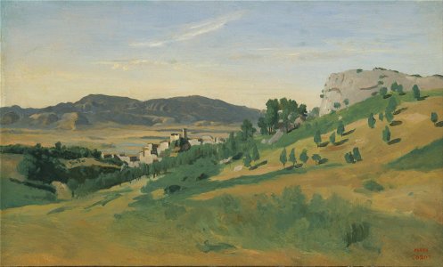 Jean-Baptiste-Camille Corot - View of Olevano - Google Art Project