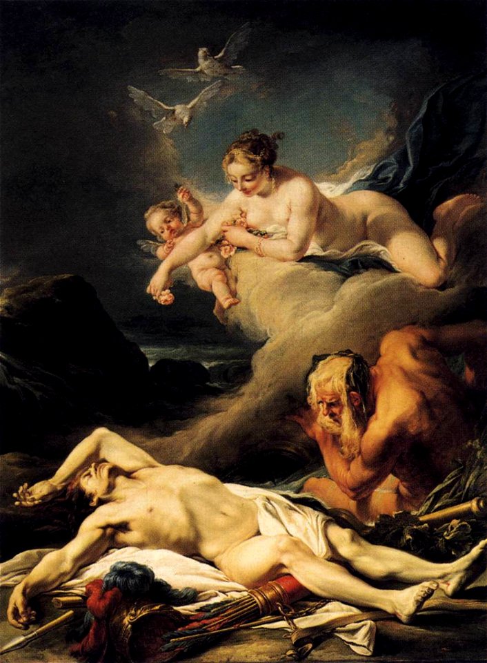 Jean-Baptiste Deshays - Hector Exposed on the Banks of the Xanthus River - WGA06310