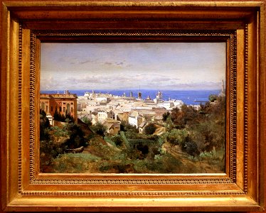 Jean-baptiste-camille corot, veduta di genova, 1834