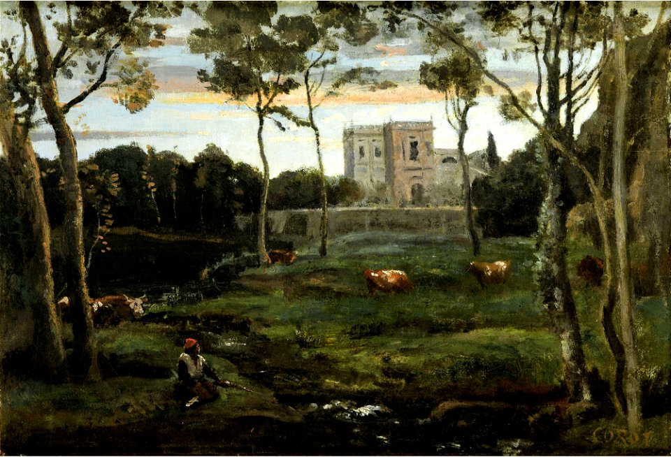 Jean-Baptiste Camille Corot - Le parc de la Villa Doria-Pamphili, Rome