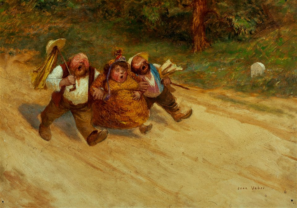Jean Veber - Trois bons amis - PPP127 - Musée des Beaux-Arts de la ville de Paris