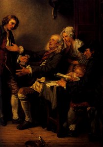 Jean-Baptiste Greuze - L'Accordée de Village (detail) - WGA10656