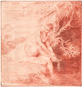 Jean-Antoine Watteau - Diana Bathing, c. 1715-1716 - Google Art Project. Free illustration for personal and commercial use.