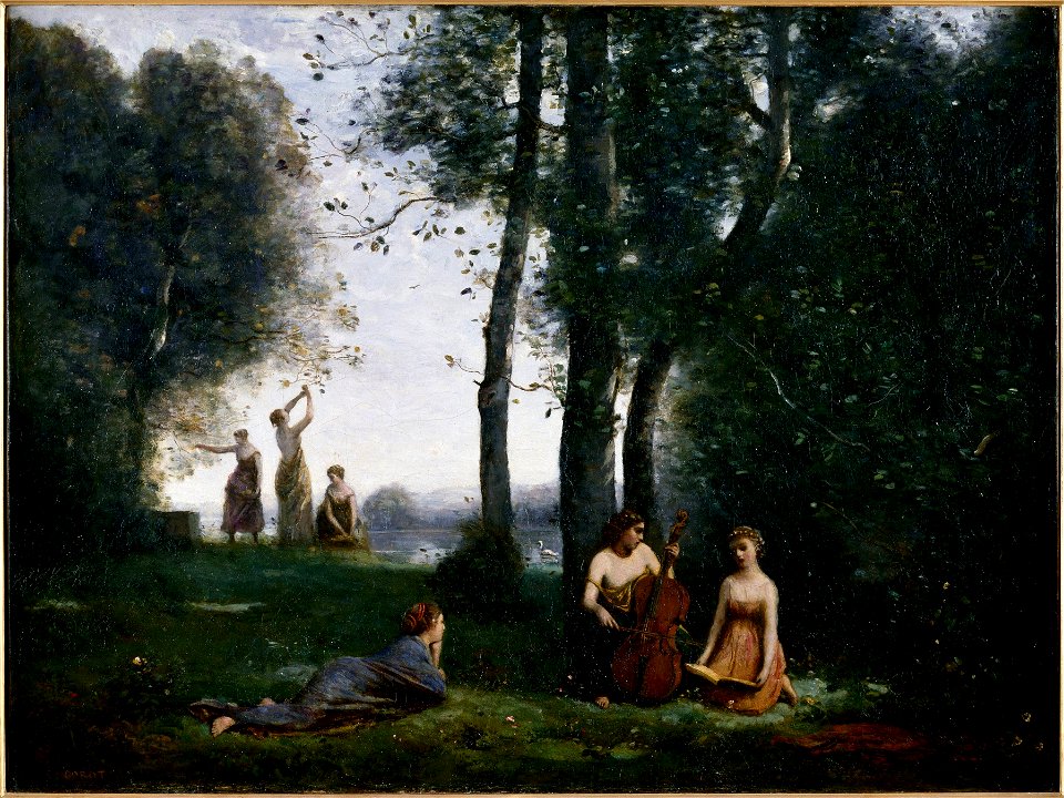 Jean-Baptiste-Camille Corot - Le Concert champêtre - Google Art Project